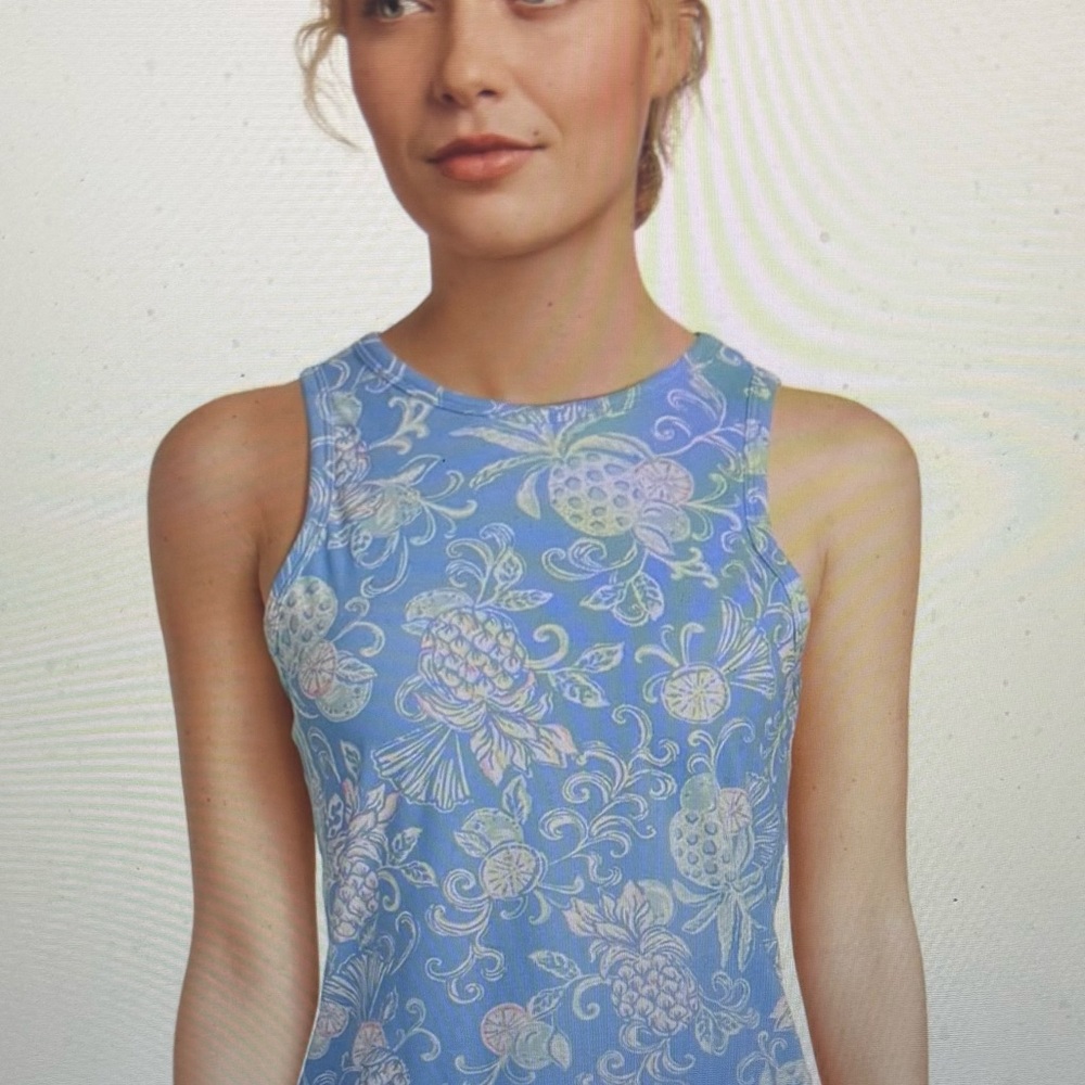 Lilly Pulitzer, NWOT Luxletic Candia active bra tank, upf 50+ size M